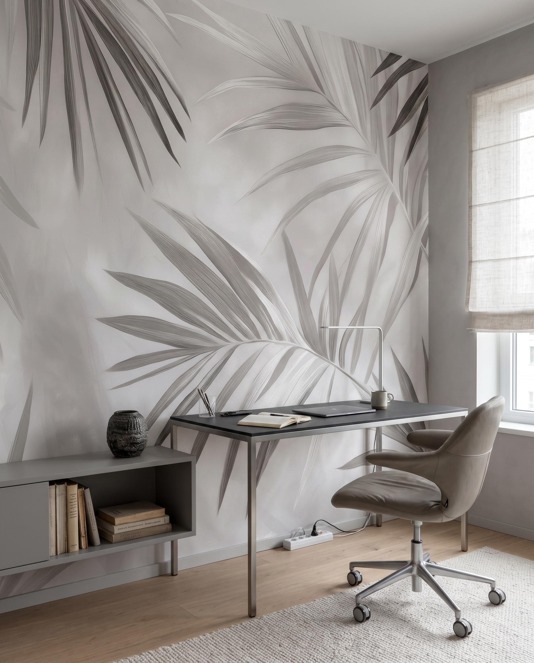 Folhas de palmeira entrecruzadas — interior 1