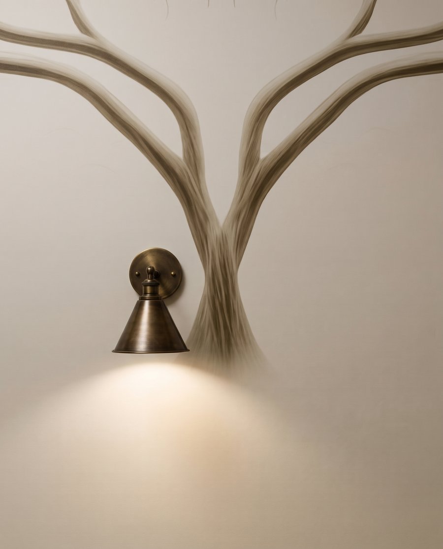 Árvore silenciosa de inverno — detalhe