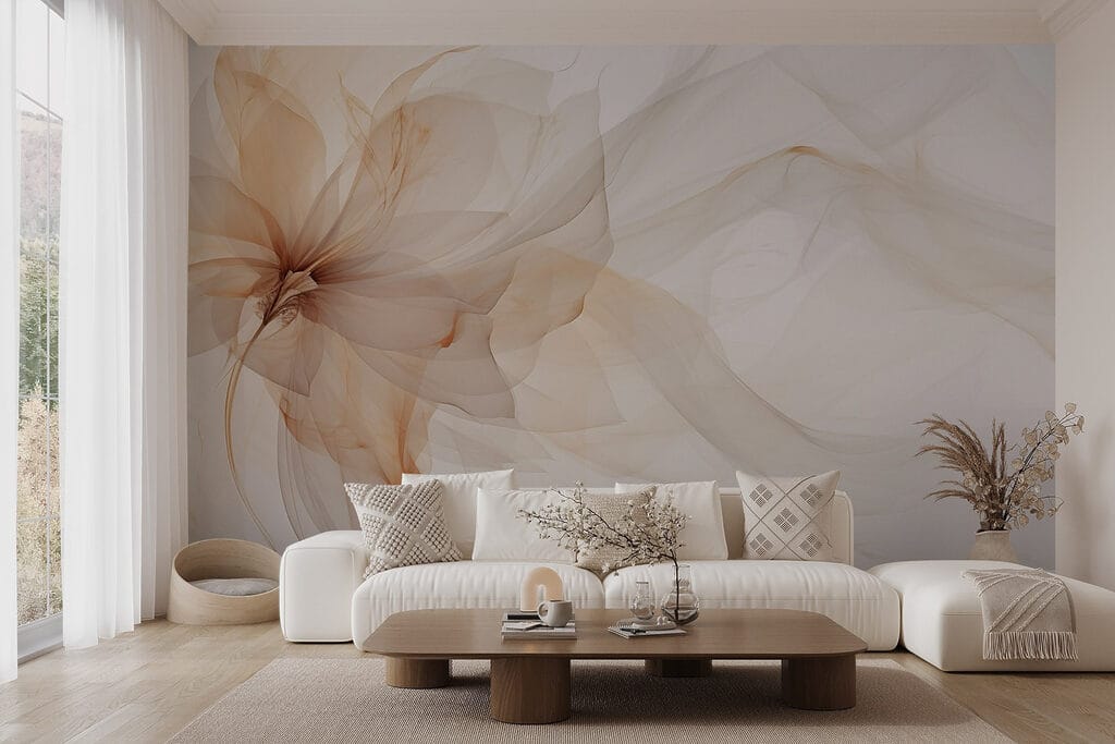 Flor cor de pêssego — interior 1