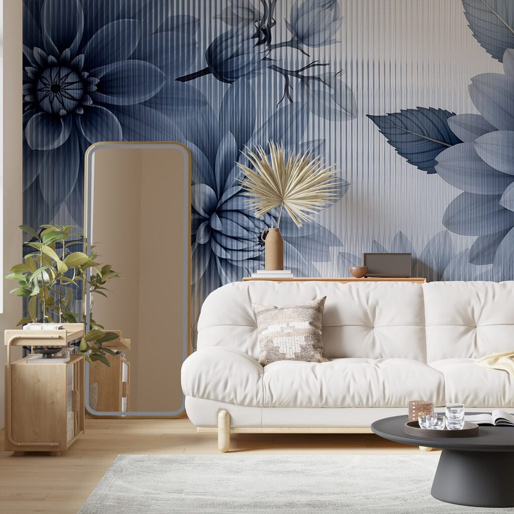 Flores em riscas finas — interior 3