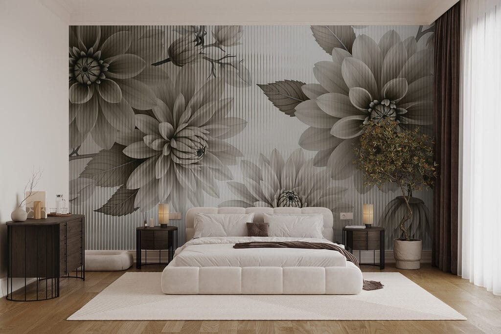 Flores em riscas finas — interior 2