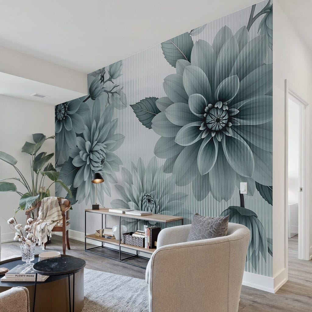 Flores em riscas finas — interior 2