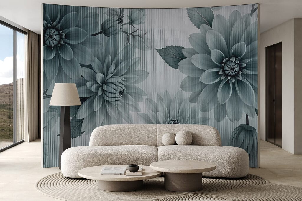 Flores em riscas finas — interior 3
