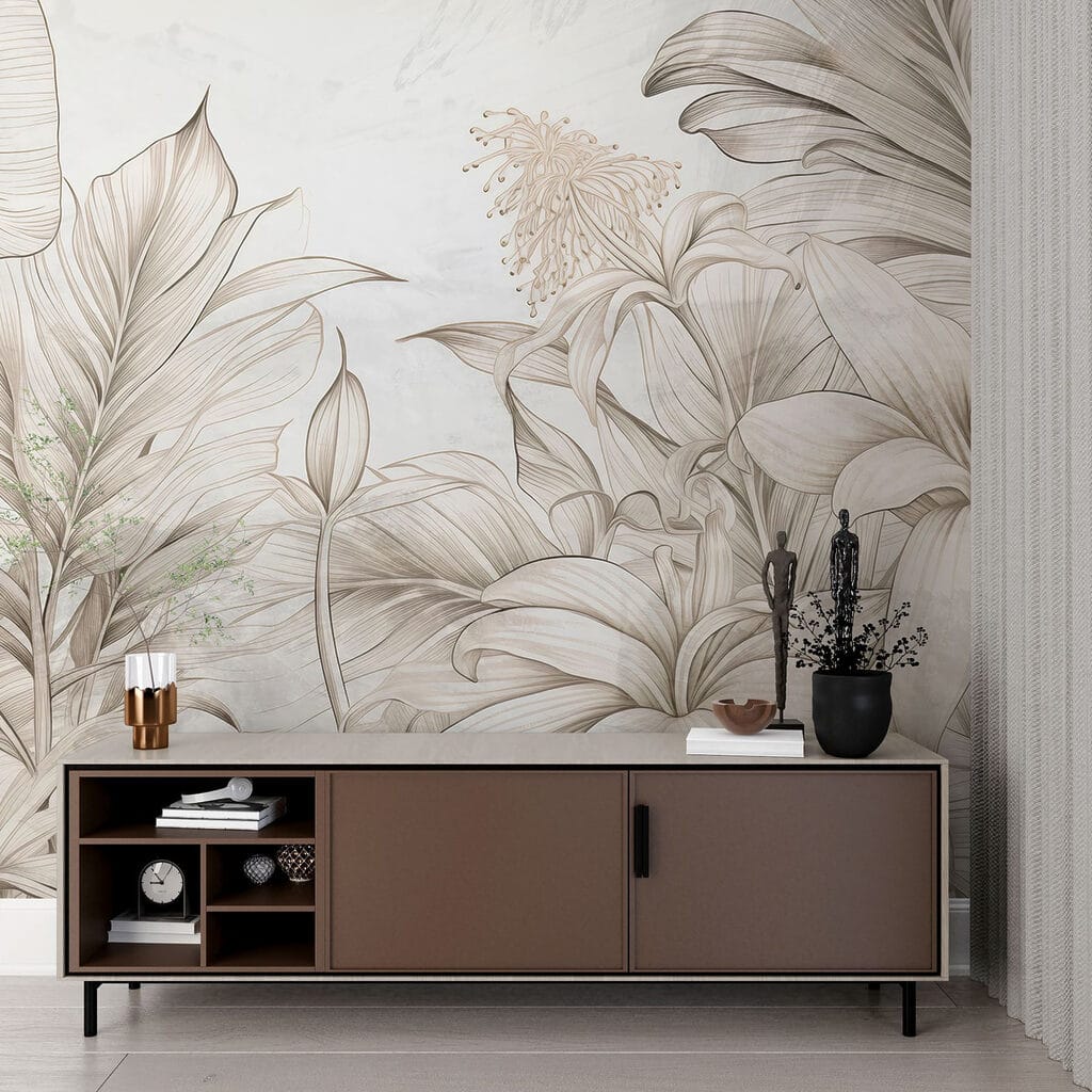 Plantas tropicais hachuradas — interior 3
