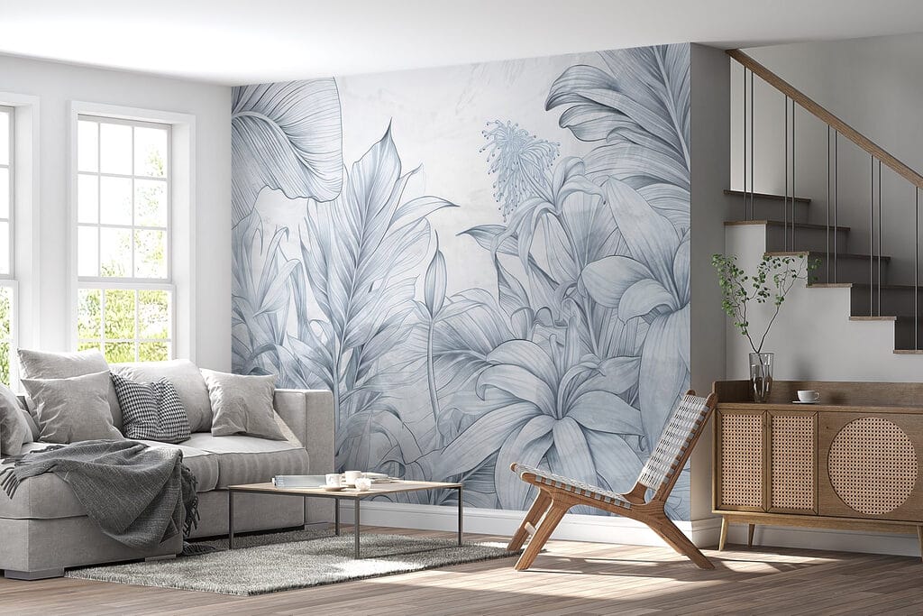 Plantas tropicais hachuradas — interior 3