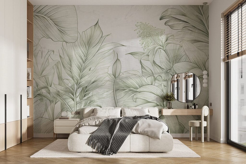 Plantas tropicais hachuradas — interior 1