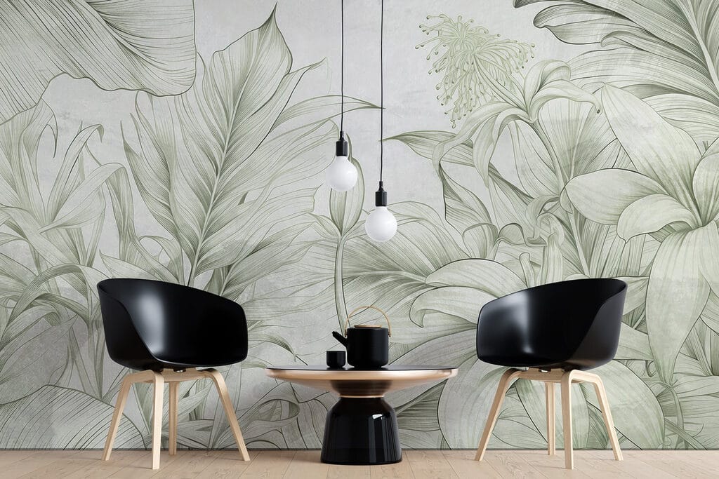 Plantas tropicais hachuradas — interior 2