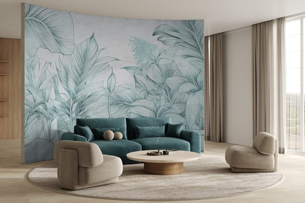 Plantas tropicais hachuradas — interior 2