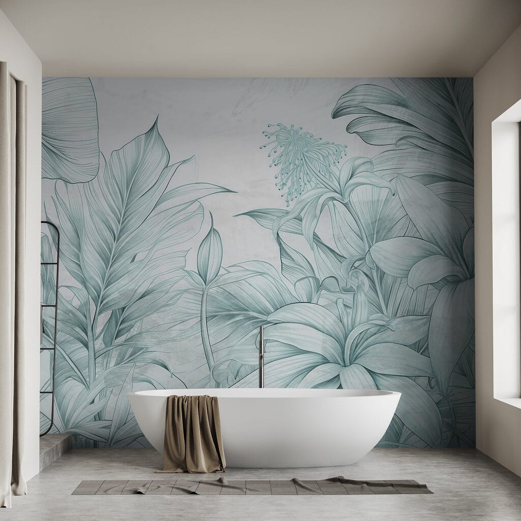 Plantas tropicais hachuradas — interior 3