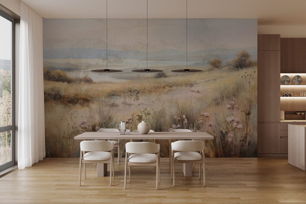 Campo nevoento de flores — interior 3