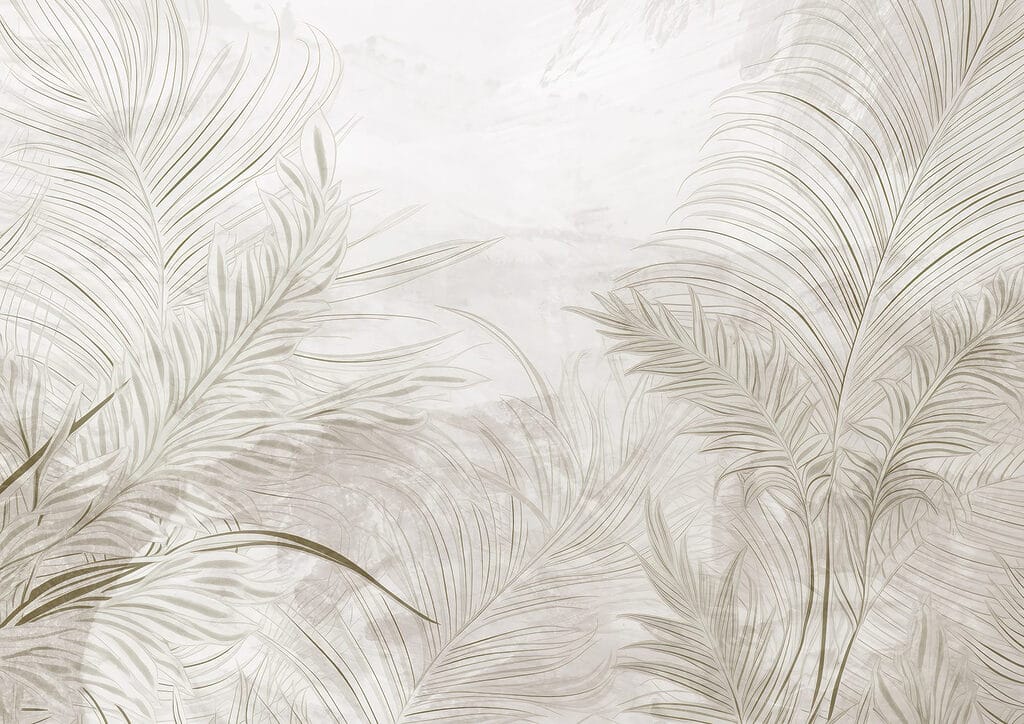 Palmas leves em creme — design completo