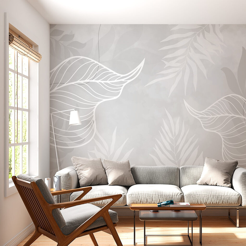 Nervuras brancas em folhas — interior 2