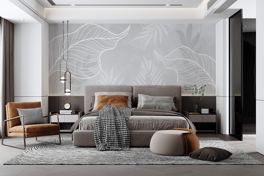 Nervuras brancas em folhas — interior 3