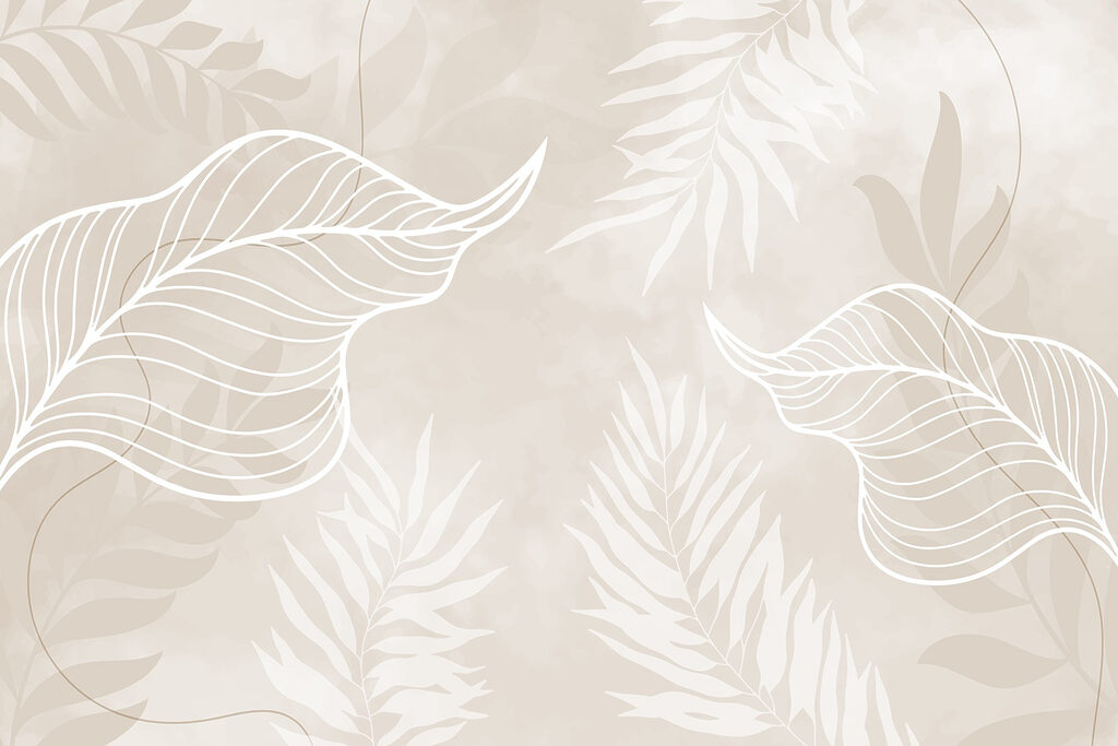 Nervuras brancas em folhas — design completo