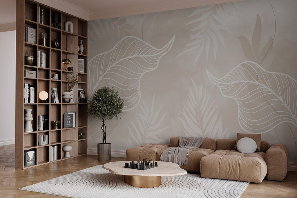 Nervuras brancas em folhas — interior 2