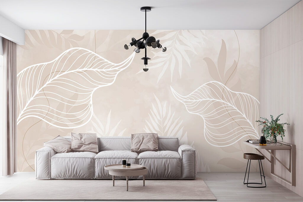 Nervuras brancas em folhas — interior 3