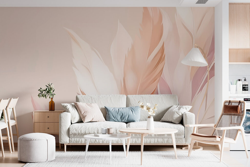 Folhas cor de pêssego — interior 1