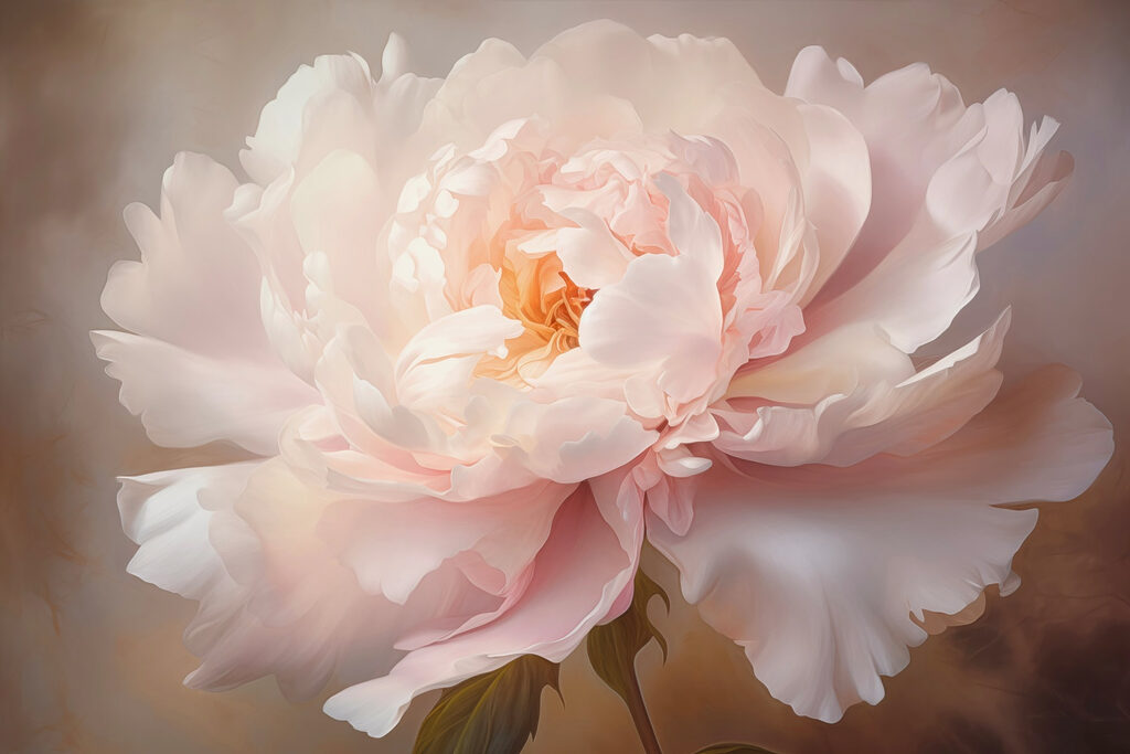 Flor cor-de-rosa luminosa — design completo