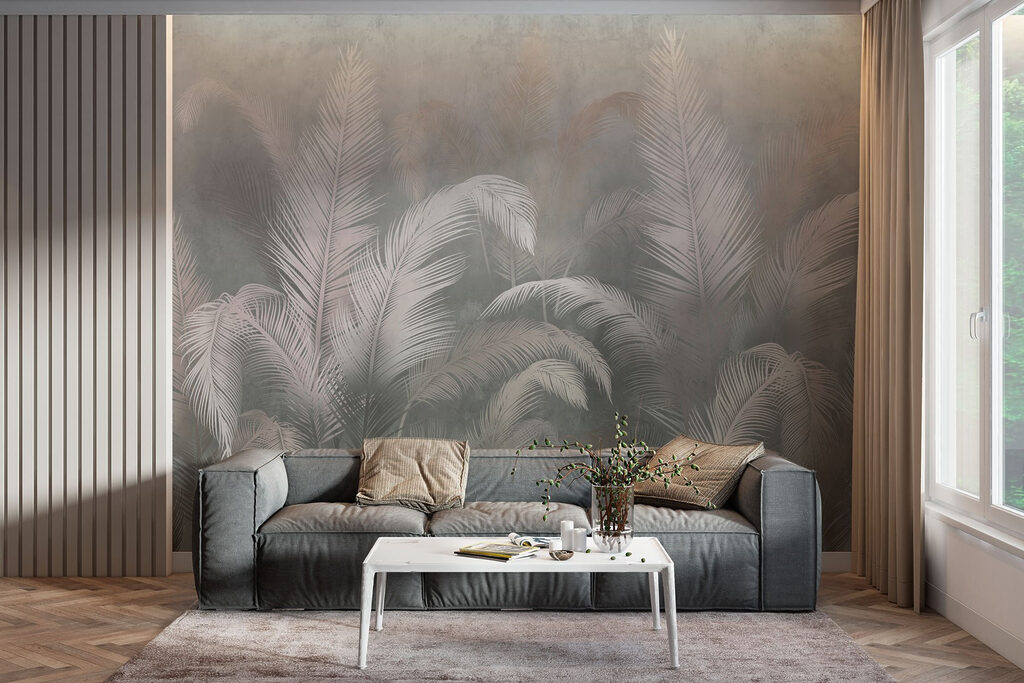 Penas cinzentas com rosa — interior 2