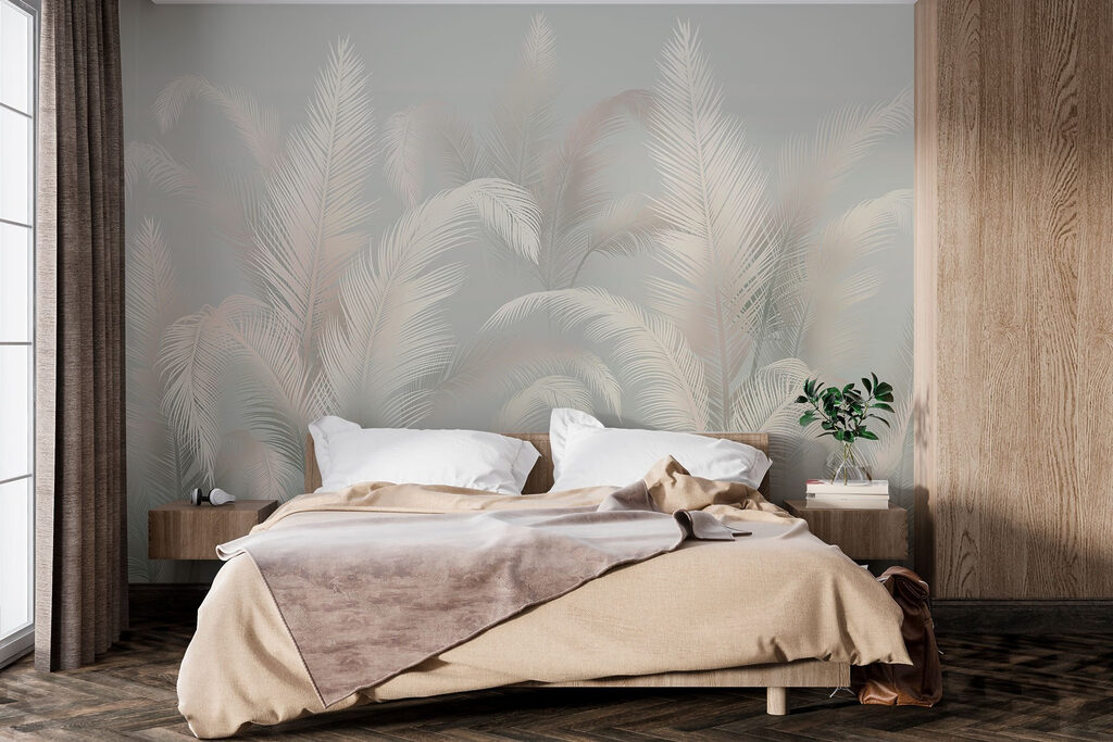 Penas cinzentas com rosa — interior 2