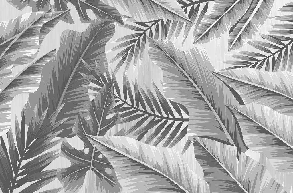 Palmas sobre rosa antigo — design completo