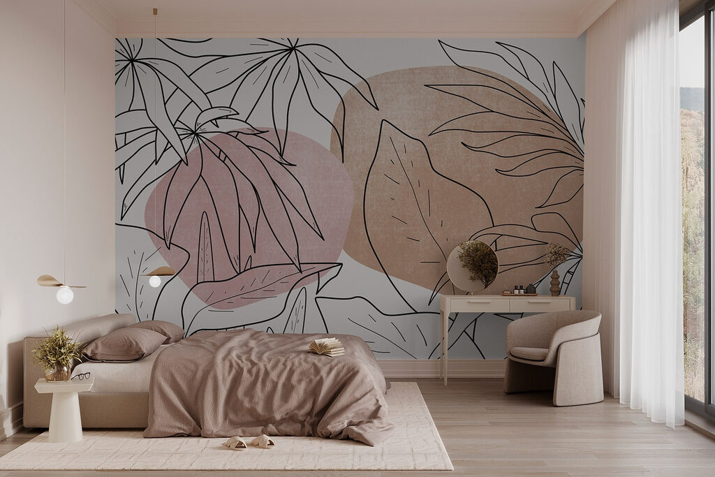 Folhas sobre formas redondas — interior 1
