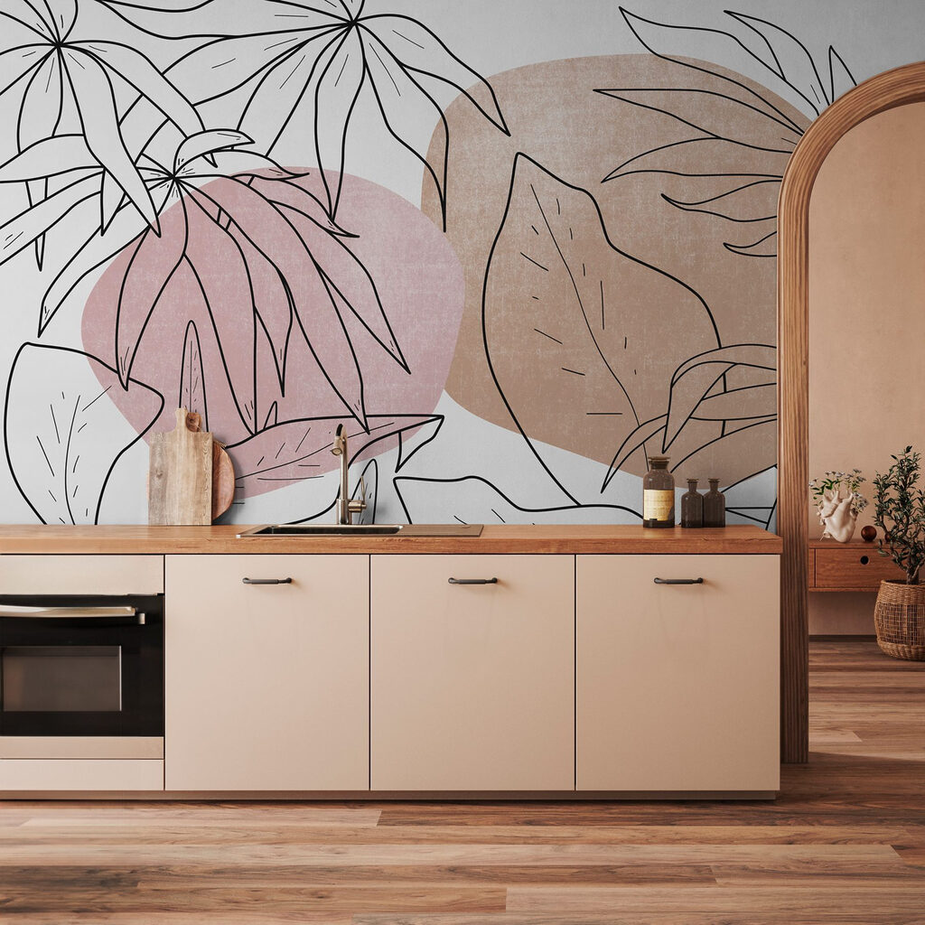 Folhas sobre formas redondas — interior 2