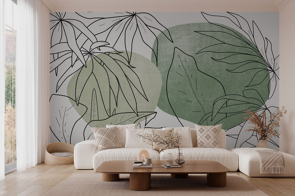 Folhas sobre formas redondas — interior 2