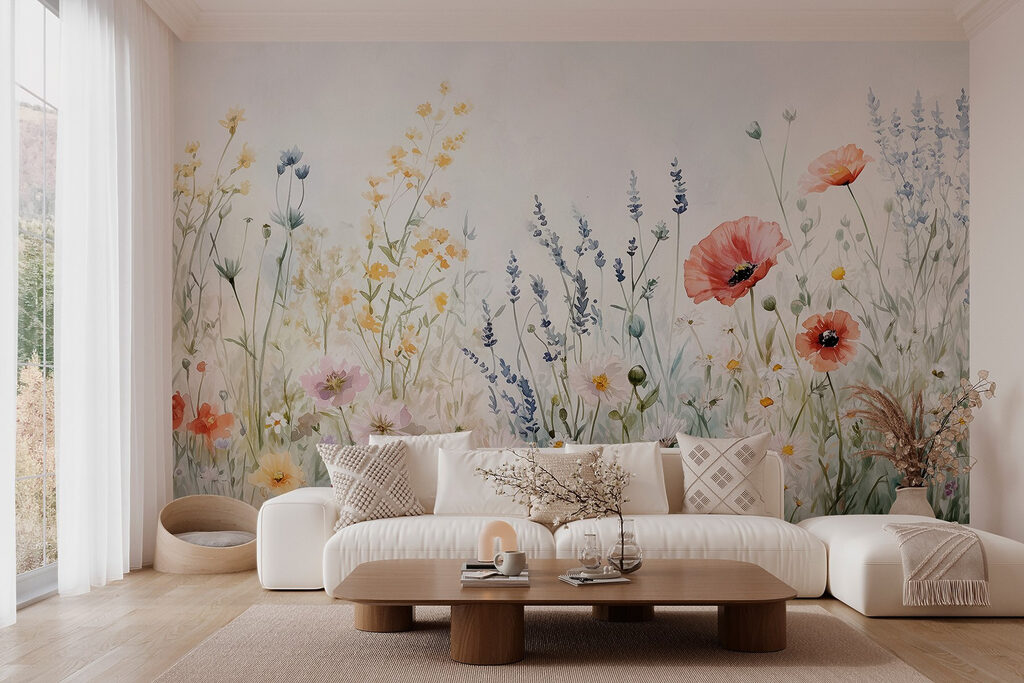 Prado de flores coloridas — interior 3
