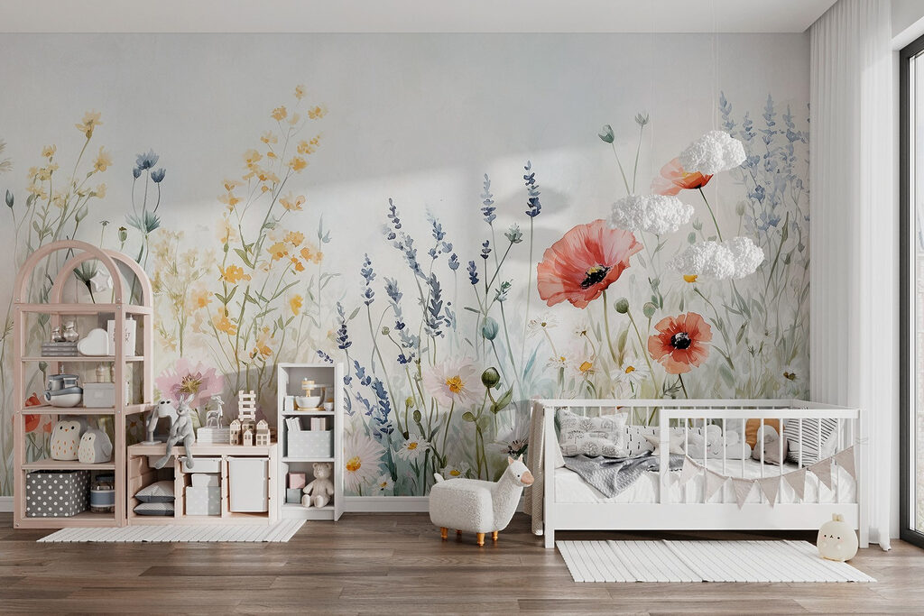Prado de flores coloridas — interior 5