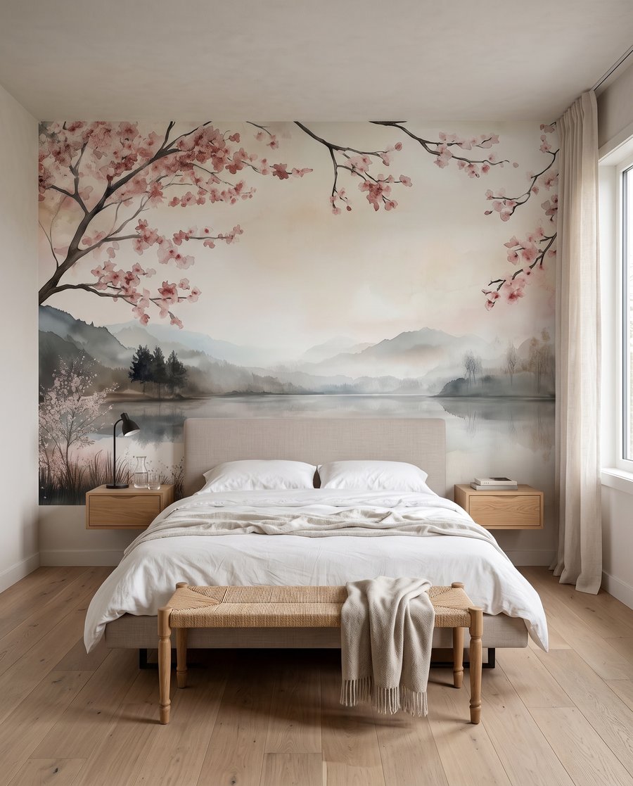 Flores sobre água calma — interior 2