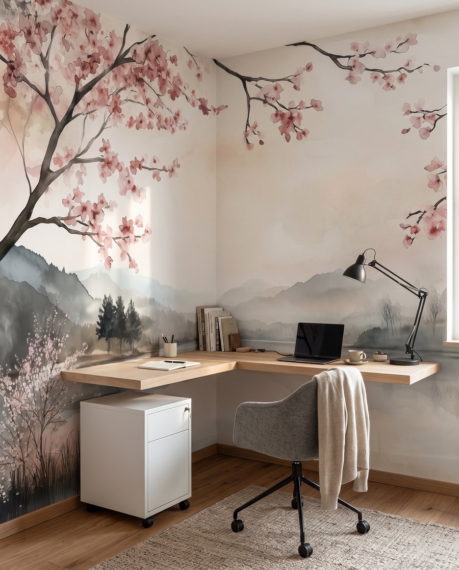 Flores sobre água calma — interior 4