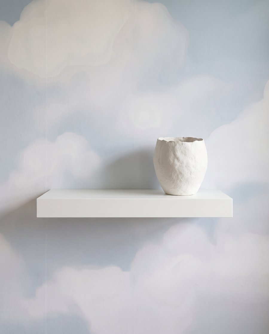Nuvens brancas suaves — detalhe