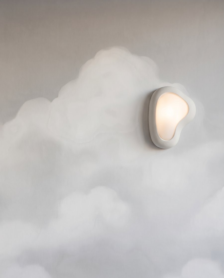 Nuvens brancas suaves — detalhe