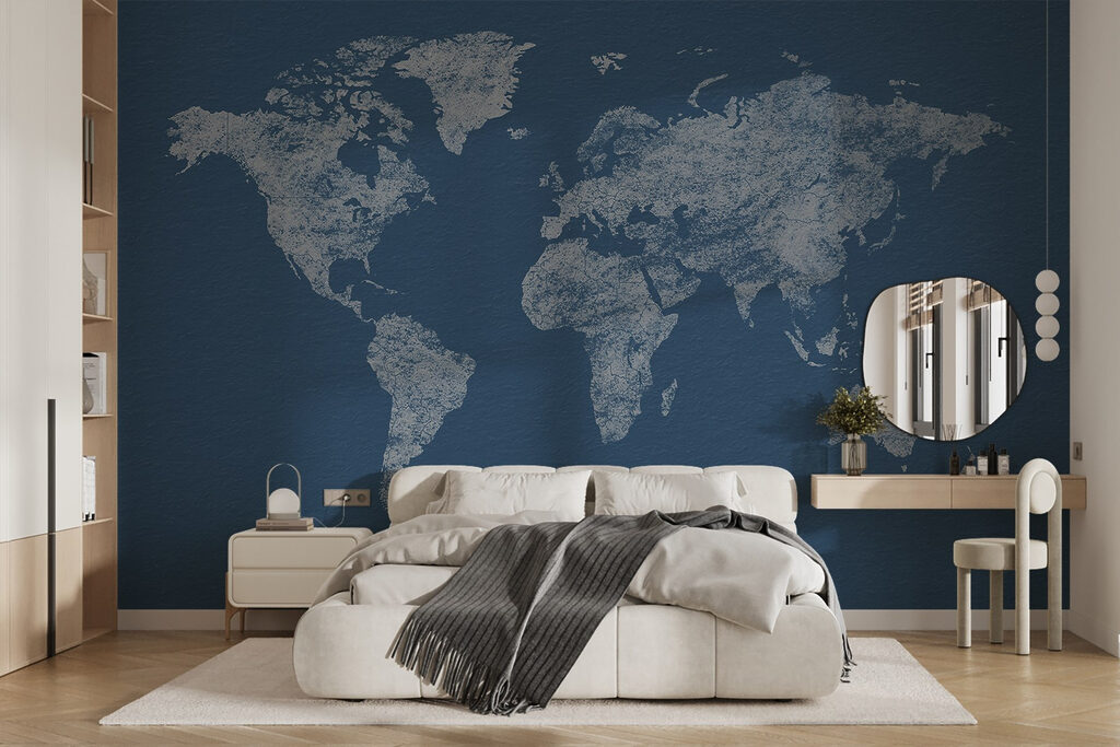 Mapa dourado com textura — interior 1