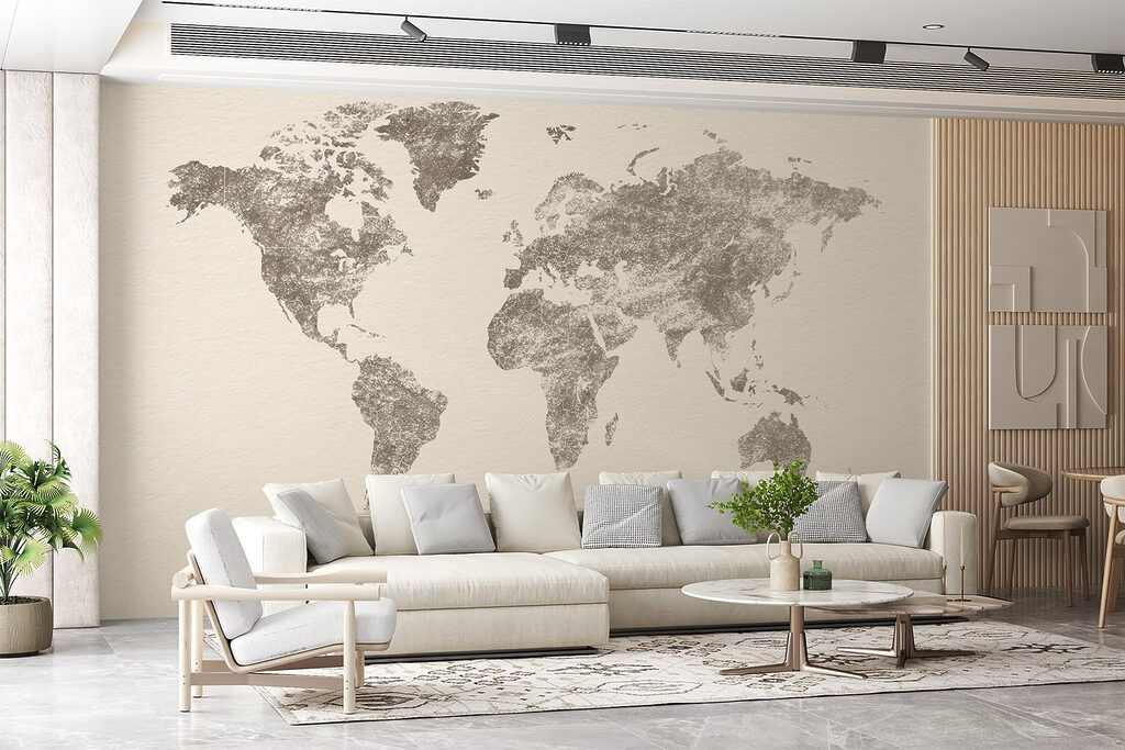 Mapa dourado com textura — interior 3
