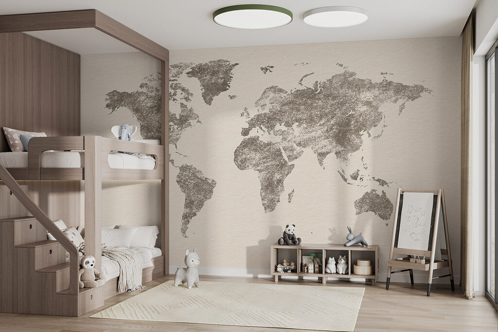 Mapa dourado com textura — interior 4