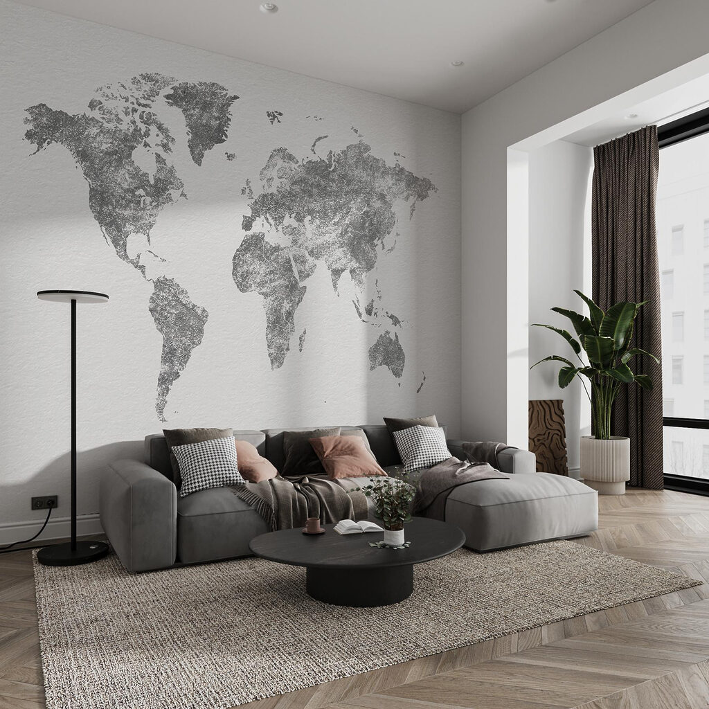 Mapa dourado com textura — interior 3