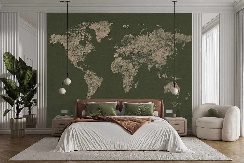 Mapa dourado com textura — interior 1