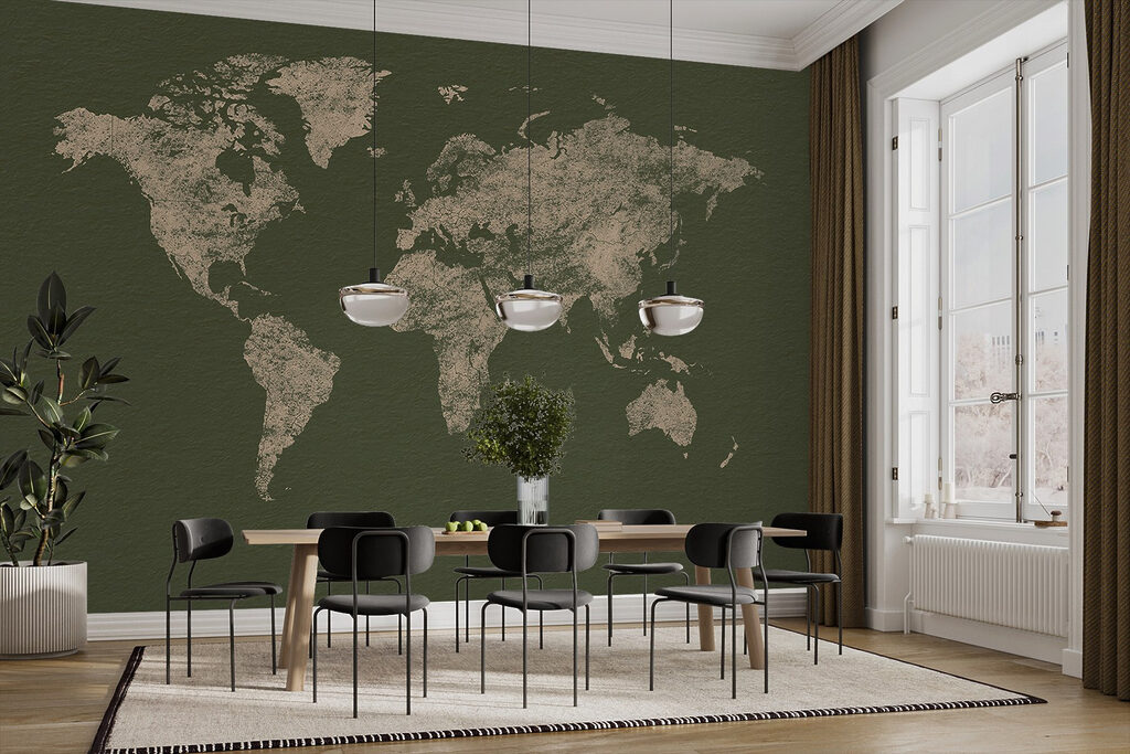 Mapa dourado com textura — interior 3