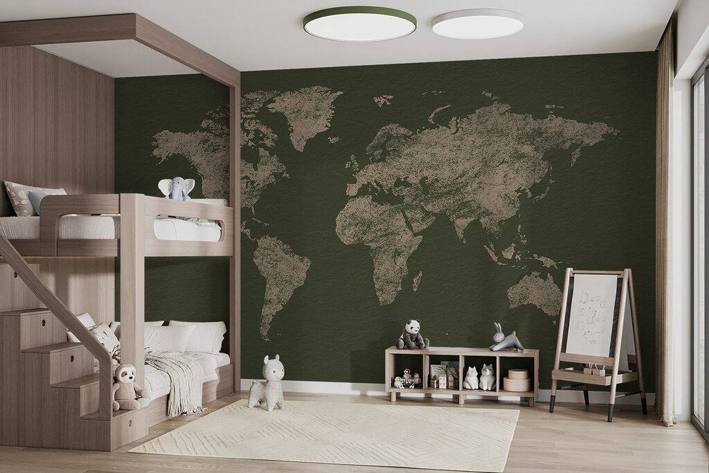 Mapa dourado com textura — interior 4