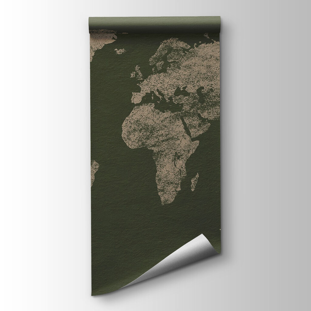 Mapa dourado com textura — vista do produto