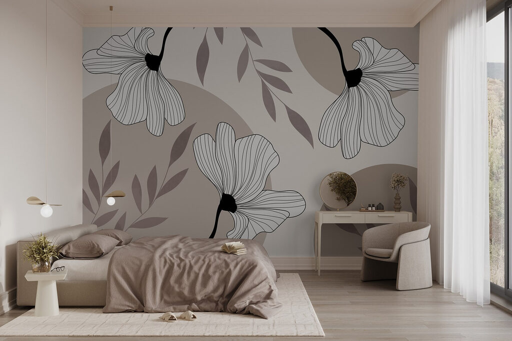 Flores de pétalas riscadas — interior 1