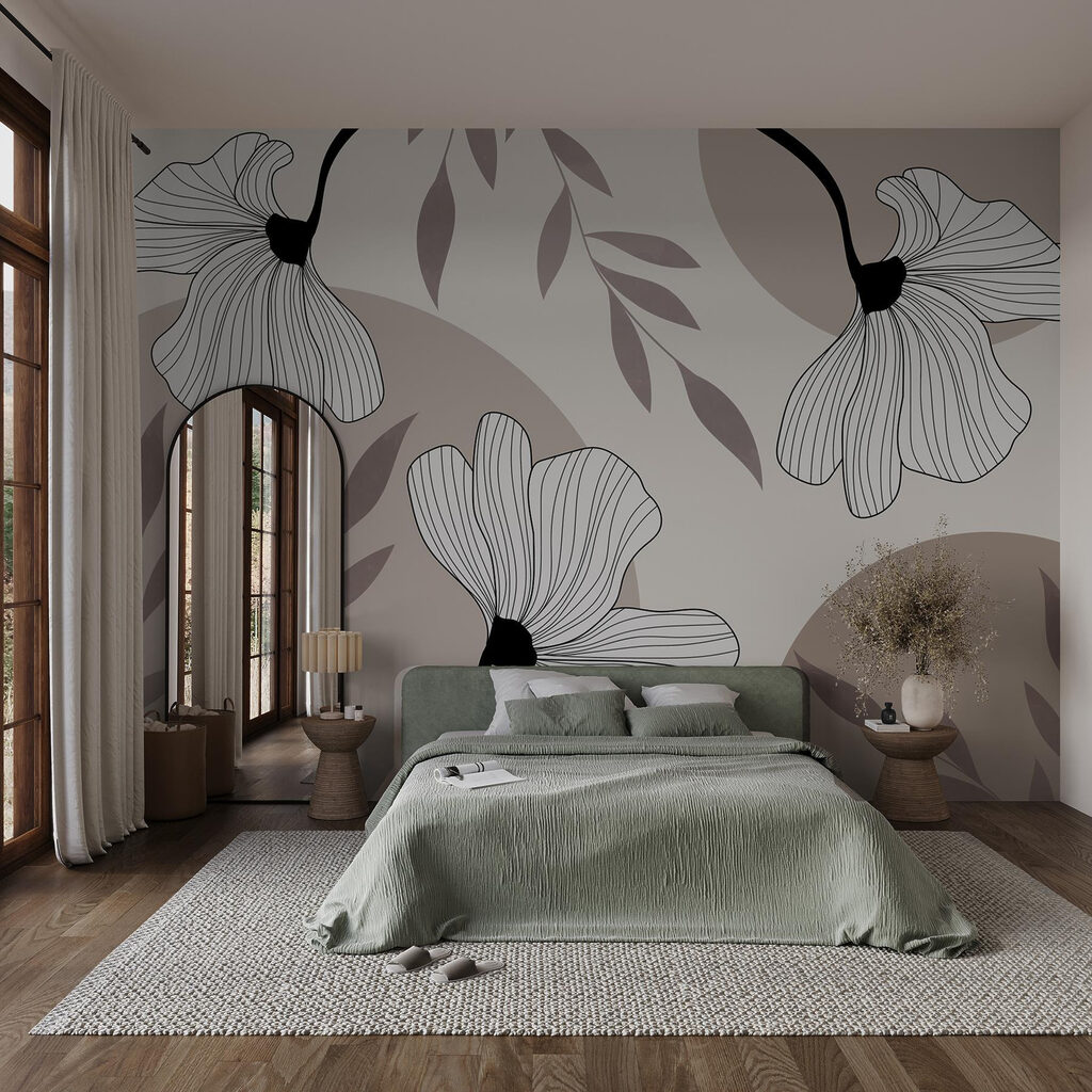 Flores de pétalas riscadas — interior 2