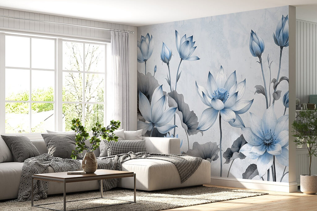 Lótus brancos, folhas cinzentas — interior 4
