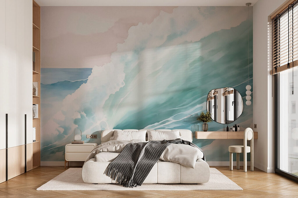 Onda verde com espuma — interior 1