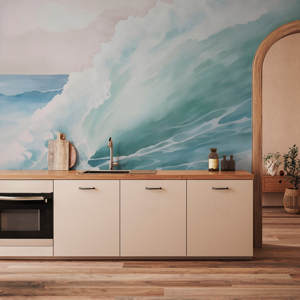 Onda verde com espuma — interior 2