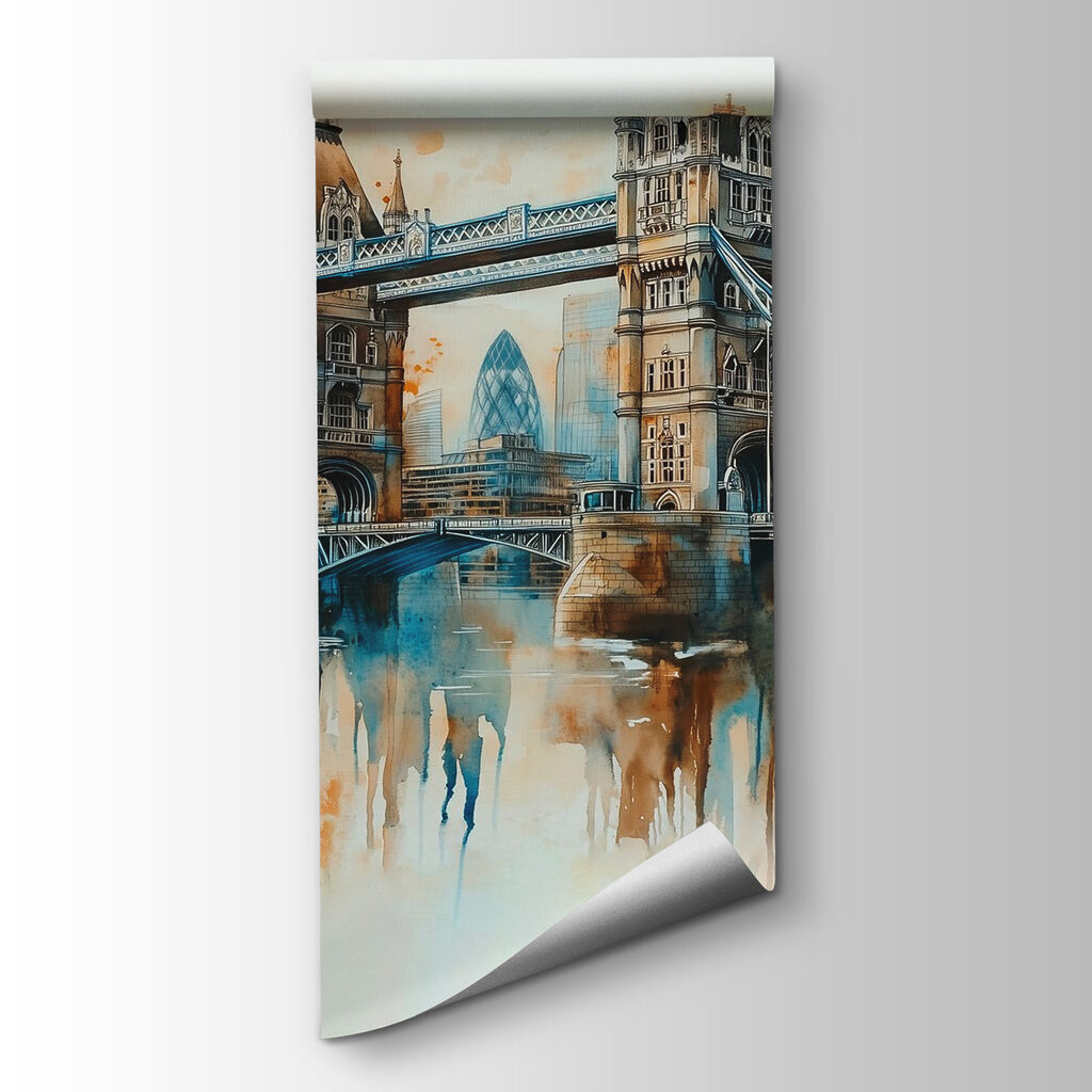 Tower Bridge em aguarela — vista do produto