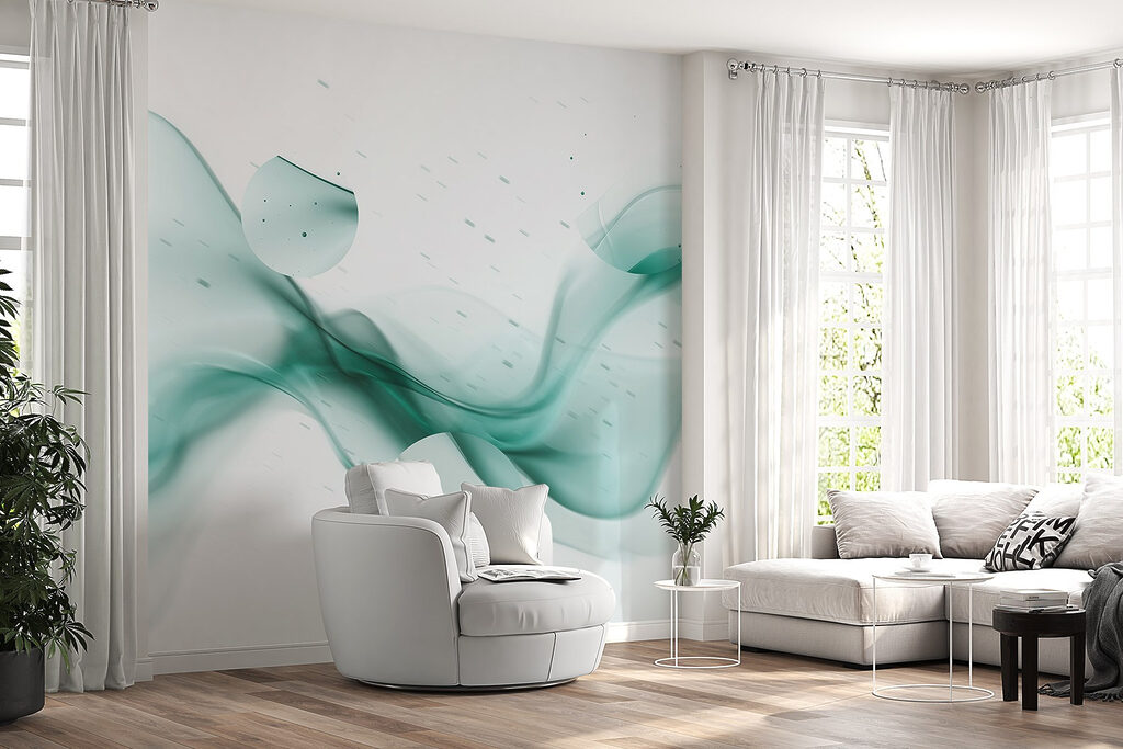 Véus fluidos com salpicos — interior 2