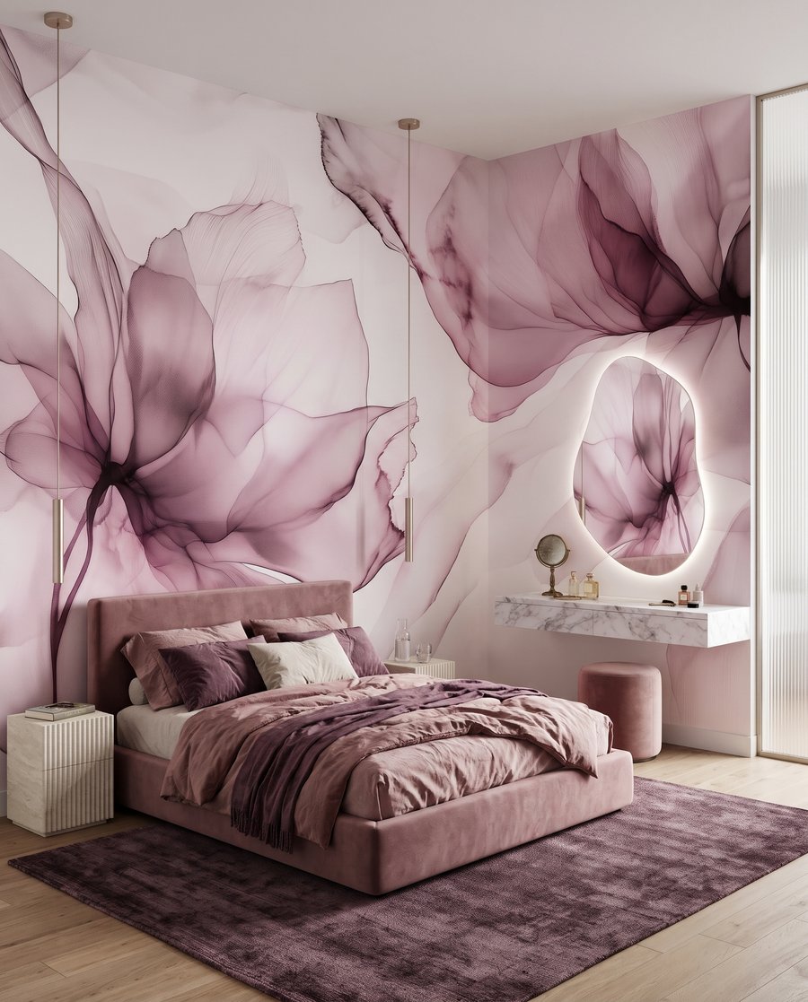 Duas flores transparentes — interior 1